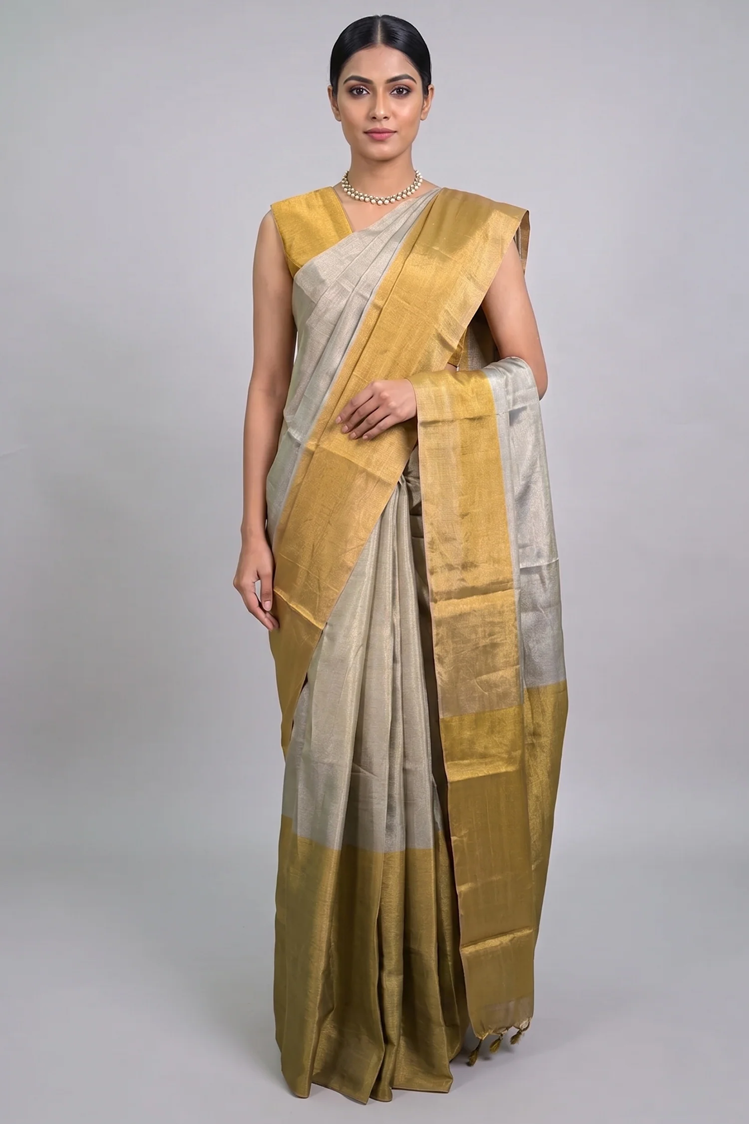 Golden Tissue Silk Saree