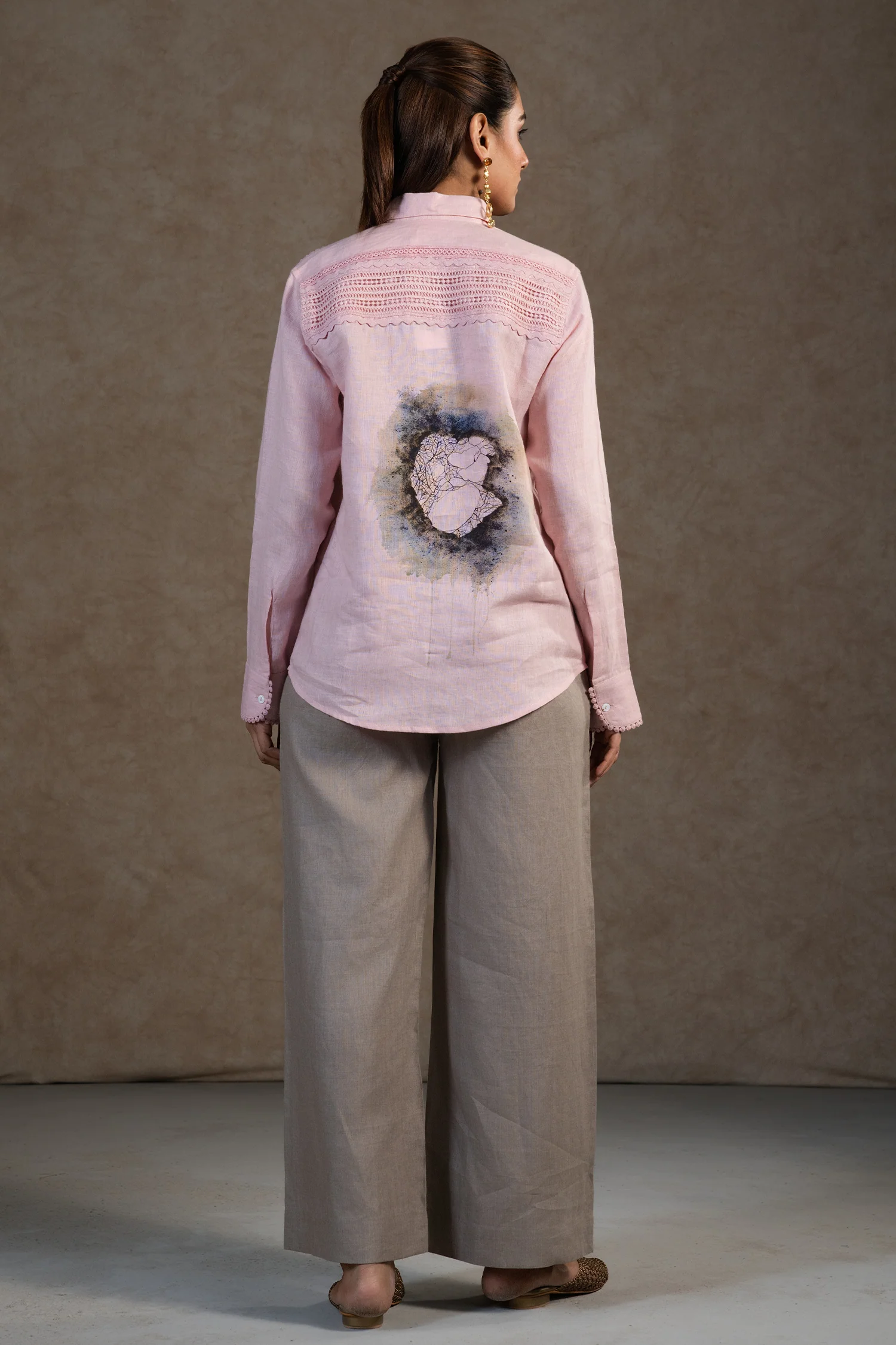 Light Baby Pink Cotton Linen Co-Ord Set - Image 2