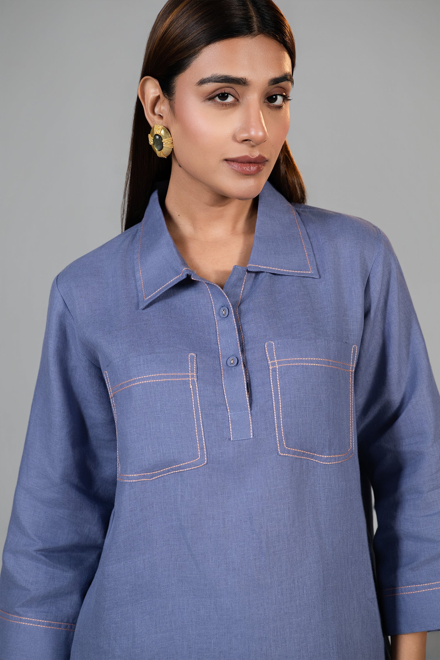 Mulberry Mist Linen Co-Ord Set - Image 3
