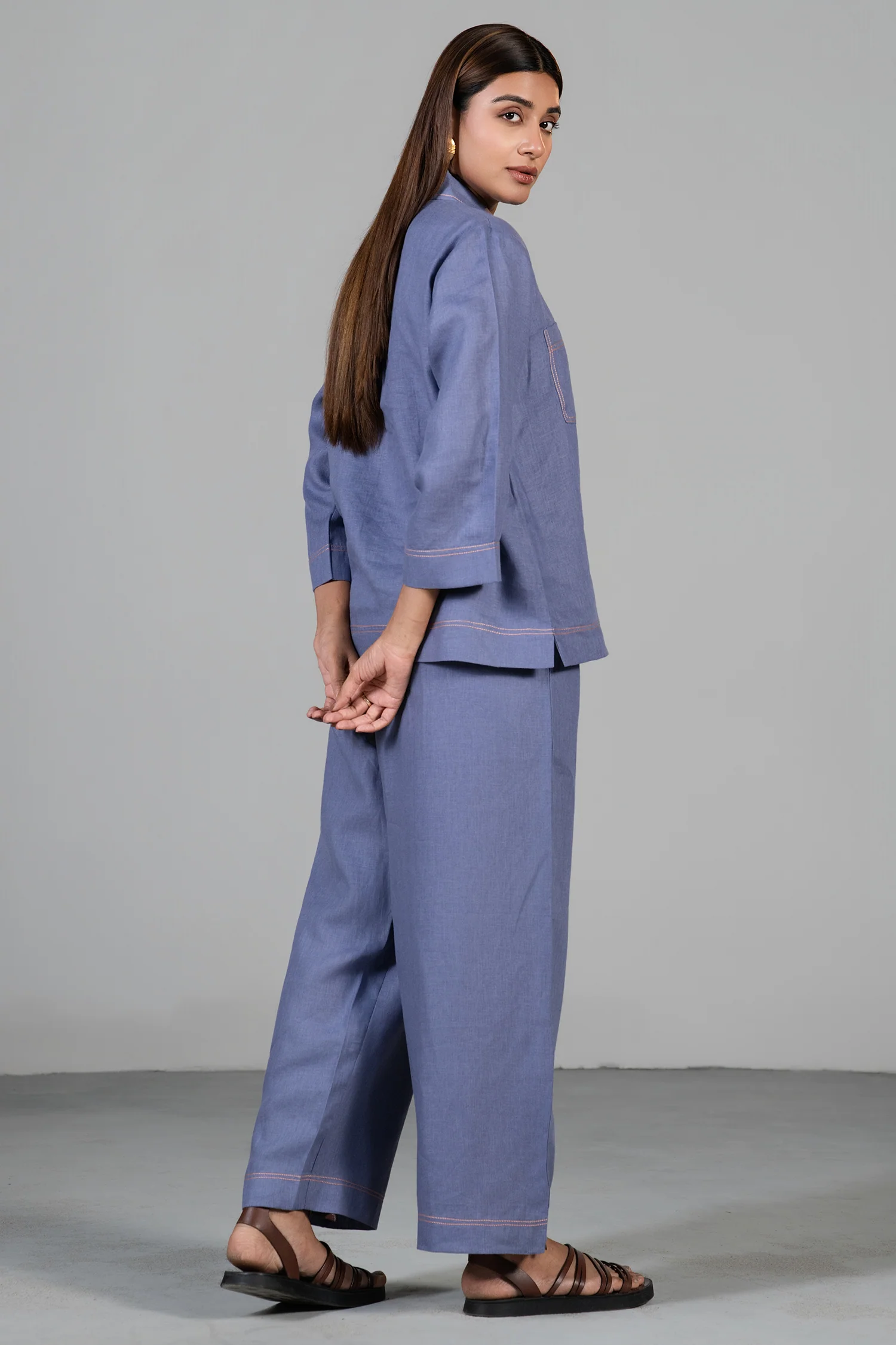 Mulberry Mist Linen Co-Ord Set - Image 4