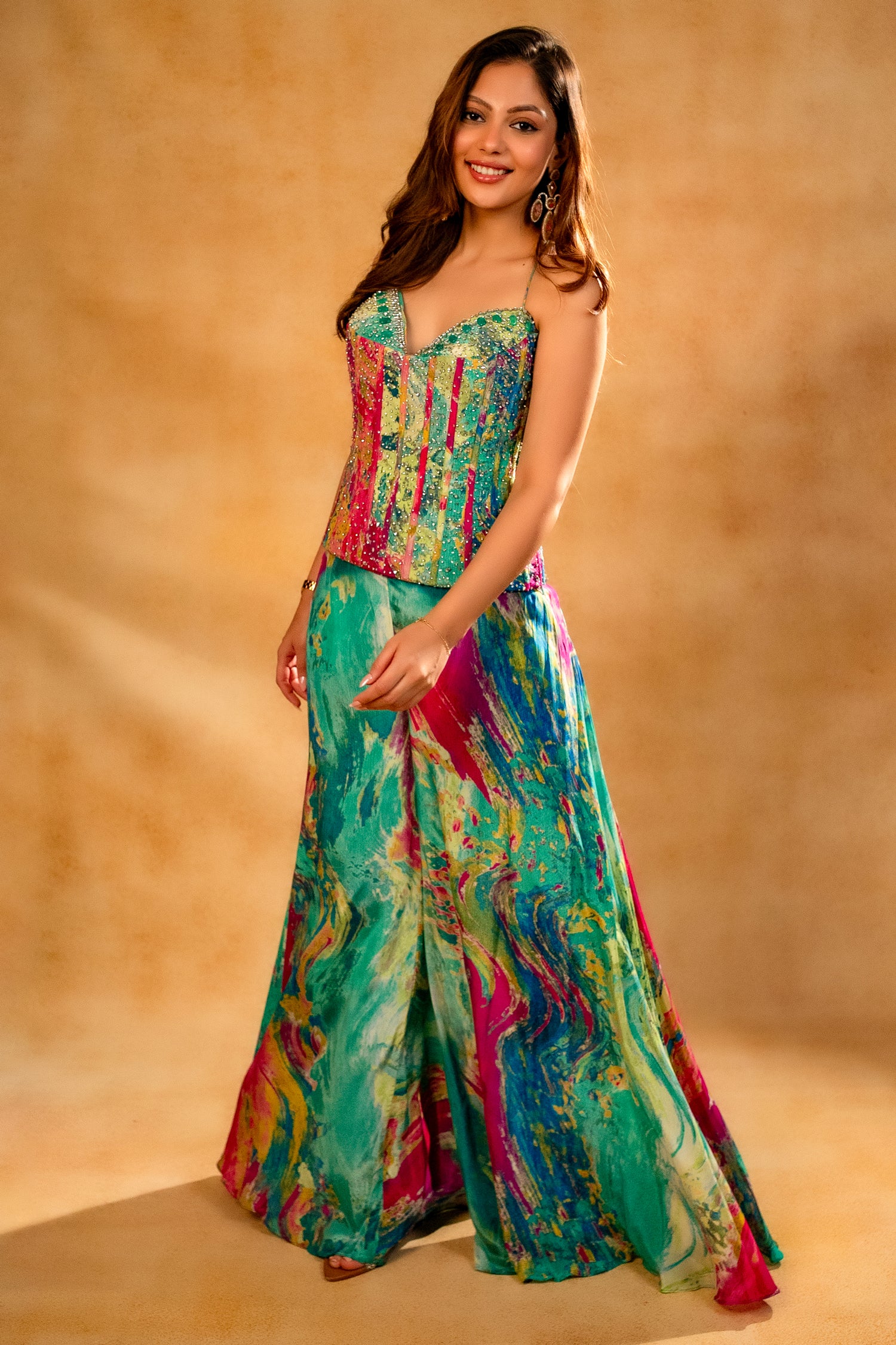 Multi Colored Printed Co-Ord Set - Image 4